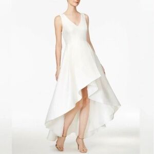 NWT Calvin Klein Ivory High Low Wedding Dress Size 8